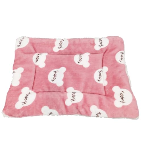 DIYEAH Colchoneta para Mascotas Gruesa y Acolchada 60X40 CM Doble Cara para Todas Las Estaciones Cojín Térmico de Algodón de 188 G Adecuado para Perros y Gatos Descanso Cómodo