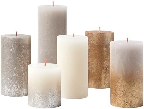Bolsius Rustic Candle Gift Set - New Sparkle - Box of 6 Candles - Long Burning Time - Household Candle - Interior Decoration - Unscented - Smokeless - Includes Natural Vegan Wax - No Palm Oil image 5