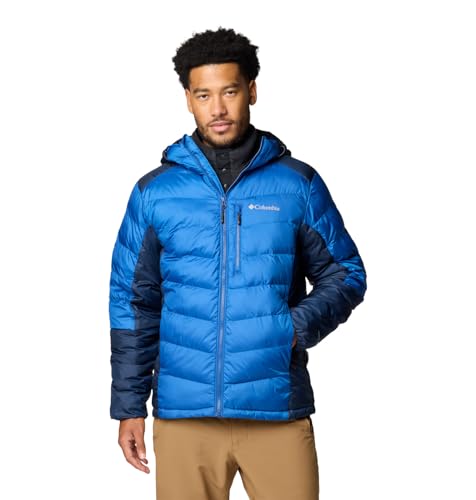 Columbia Men's Labyrinth Loop II Hooded Jacket, Mountain Blue/Collegiate Navy, 5X Tall