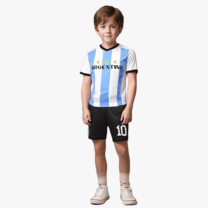 Soccer Jerseys for Kids Boys & Sports Fan Jerseys, Youth Futbol Training Shirt, 2-14 Years, Child Soccer Uniform