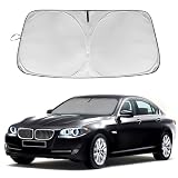 Car Windshield Sunshade Cover Inner Sun Shade Sun Visor UV Protection, Sunshade Fit for BMW 5-Series...