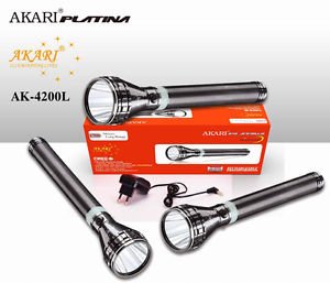 akari platina rechargeable flashlight LED 3W with 1500mAh Battery 48% OFF on Akari Platina