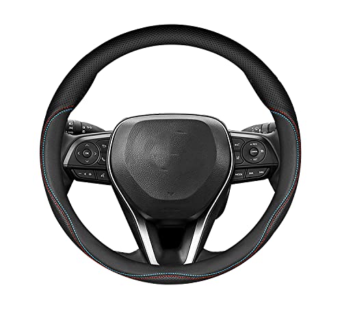 ポルシェ ステアリングカバー ハンドルカバー 本革 内装品 高級 牛革 専車ロゴ ヘッドレイヤー牛革 メッシュデザイン