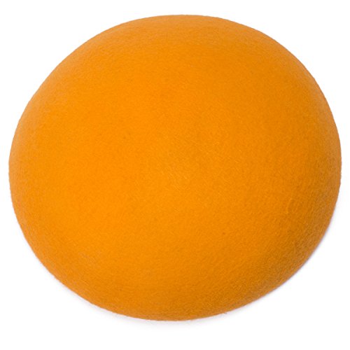 Cute Wool Felt Pillbox Hat Millinery Teardrop Fascinator Base Craft Supply (Yellow)