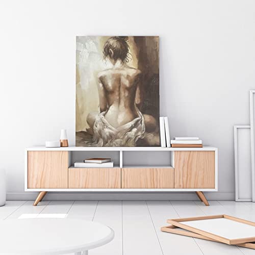 Sexy Nude Girl Wall Art Home Decor Woman Background Nude Poster Canvas Painting Wall Art Poster For Bedroom Living Room Decor 20X26Inch(51X66Cm) Unframe-Style #TOP2