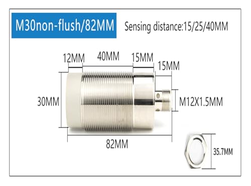 Capteur inductif M30 évite fausses détections commutateur non-flush