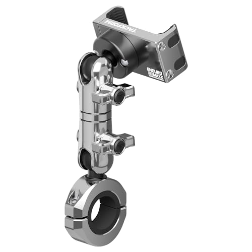Tackform Chrome Motorcycle Phone Mount with Vibration Dampening