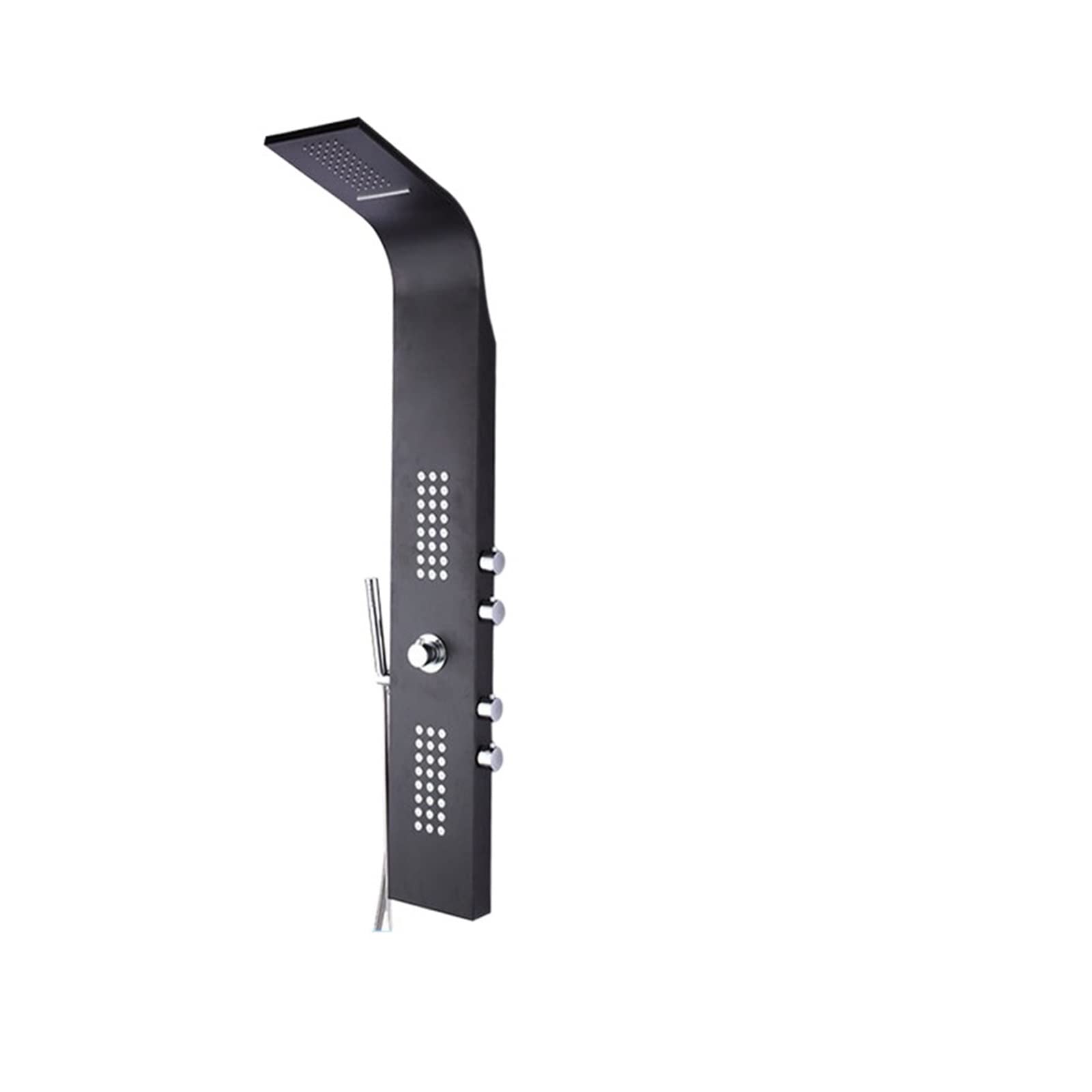 Écran de douche à température constante LED et colonne inox 304