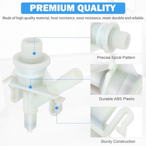 image for TOVEN-RV 385311641 RV Toilet Water Valve Kit Replacement for Dometic a