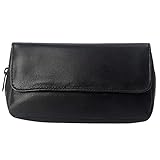 Das Lederrohr Tasche ist ideal für Rohre speichern, Tabak und Rohrzubehörteile wie Rohrzubehör, Rohrreiniger, Rohrfiltern, Rohr Schabern, Rohrbohrer, Metallkugeln, Feuerzeug, usw.
