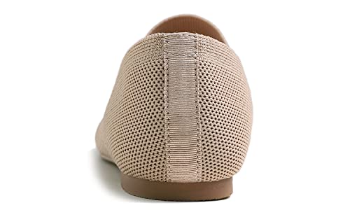 Image of FEVERSOLE Women's Woven Pointy Fashion Cutouts Breathable Knit Flat Shoes