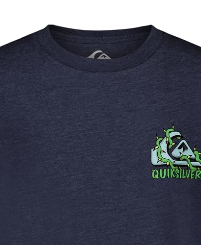 Image of Quiksilver Boys' Short Sleeve Logo Graphic T-Shirt, Soft & Comfortable, Regular Fit