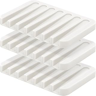 Anwenk Soap Dish Tray Saver Holder Drainer Shower Waterfall for Bathroom/Kitchen/Counter Top, Keep