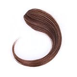 Hand Made Long Straight Bangs 1pcs Invisible Clip In Side Bangs Human Hair Nature Look Hair Piece Extension Light Brown