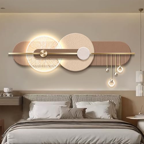 Décoration murale moderne 3D lune éclairage LED salon et chambre
