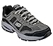 Skechers Sport Men's Vigor 2.0 Trait Memory Foam Sneaker, Charcoal/Black, 12 XW US