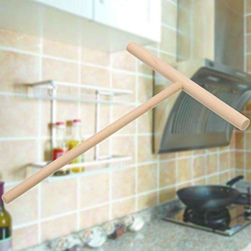 PIXNOR Espalhador de crepe, espalhador de massa de panqueca de madeira, espalhador em forma de T par