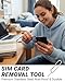 18 Pack SIM Card Ejector Tools Kit, Phone Tray Opener Pin for Easy Removal, SIM Tray Opener Pin Key, Standard Key, Compatible with Most Phones, Tablets and Other Mobile Devices