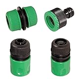 ★Los accesorios incluyen:1 conector roscado para grifo de manguera,1 conector rápido para manguera Waterstop de 1/2 pulgada,1 conector rápido de extremo de manguera de 1/2 pulgada y 1 conector de reparación de manguera de 1/2 pulgada.