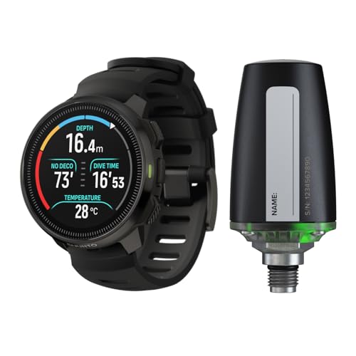 Image of SUUNTO Ocean Dive Computer, Underwater Route Tracking Black Tank POD, Wireless Tank Pressure Transmitter