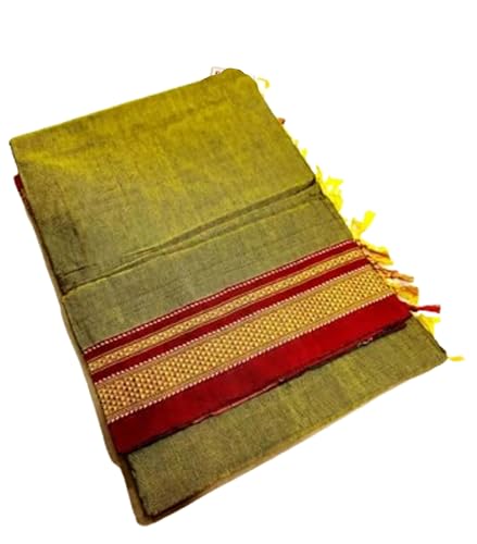 Generic green ilkal silk saree – image 2