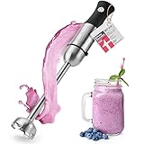 ProfiCook® Stabmixer mit 1000W Longlife-Motor, ideal für Smoothies und Shakes, Mixstab mit 4-fach Messer zum mixen und pürieren, Stabmixer Edelstahl mit ergonomischem Soft-Touch-Griff, PC SM 1094
