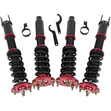 AUTOMUTO Coilover Struts Suspension Coilover Shocks Height Adjustable Fit for 2008-2012 for Honda for Accord - Red