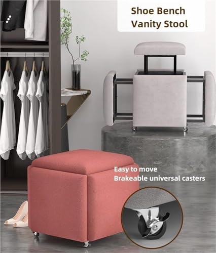 Tabouret cube 5 en 1 pour petits espaces : résolvez le manque de sièges au salon