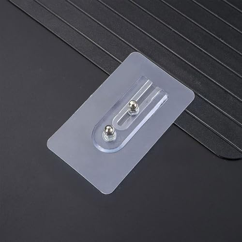 AUSAULAC Adjustable Upgraded Sturdy Adhesive Strips - Heavy Duty Traceless Wall Hooks Stickers with Double Pegs for Pictures, Shelves & Racks (StickerPlus+)