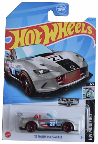 Hot Wheels Zamac '15 Mazda MX-5 Miata Silver miniatura 1