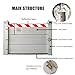 Flood Barrier,Flood Barriers for Home Exterior Doors,Reusable,Detachable Aluminum Alloy Protection, Garage Door,Portable Design(rb-Strip,143 * 20cm)