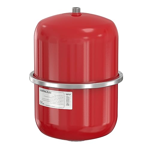 Flamco Contra-Flex Vase d'expansion - 18 Litres / 1.5 [3bar] - Rouge - Pour les systèmes de climatisation et les systèmes de réfrigération en circuit fermé et de chauffage - 26173