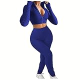 Jogginganzug 2-Teiliges Legging Freizeitanzug Sportanzug Taschen Fitnessanzug FüR Running Yoga Langarmshirt Tunika V-Ausschnitt Oberteile Locker Tops Shirt One Shoulder Einfarbig Sexy Casual Basic Blouse Bluse Shirts Arm Longsleeve Rundhals Stretch-Viskose Color Block LäSsige Baumwollstrick Sweatshirt Hoodies White Zip Oversize Schwarzer Oversized Kaputzenpulli Schwarz Jacke Hoddie Hoody WeißEr Black Hoddies Basic Grauer Hoodi Hoddys Orangener Hoddi