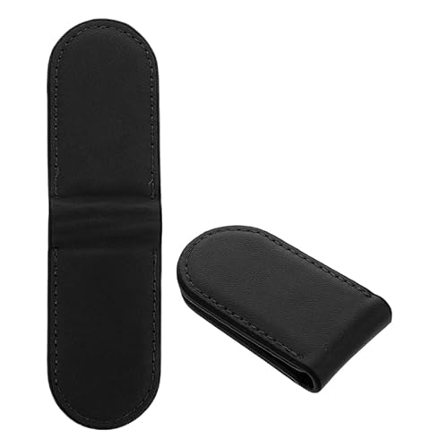 HANABASS 2 Stück Magnetische Geldklammer Pu Leder Geldclip Herren Wallet Outdoor Money Clip Kompakt Leicht Reise Shopping Alltagsgebrauch Elegant Modisch Robust Langlebig
