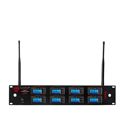 Nady 8W-1Ku Ht Octo True Diversity 1000-Channel Professional Uhf Wireless System With 8 Handheld Microphones – Autoscan – Automatic Transmitter Pairing – All Metal Construction #TOP2