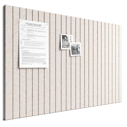 Bumusty Cork Board Alternative 6-Pack Felt Pin Board Oatmeal