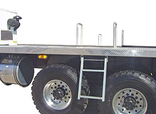 Buyers Products RS2, Black 2-Rung Retractable Truck Step for Truck Body, Trailer, Flat Bed and More! - Thumbnail 2