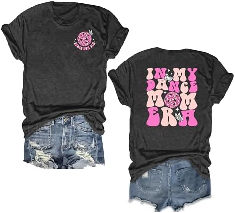 Mama Shirt Women: Dance Mama Shirts Mother's Day T Shirts Mama Graphic Tee Casual Short Sleeve Tops