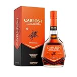 CARLOS I Brandy de Jerez Solera Gran Reserva | Made with Grape and Aged in Centuries-Old Casks Following the Traditional System of Criaderas and Solera. 40% Alcohol by Volume - Bottle Size 70cl