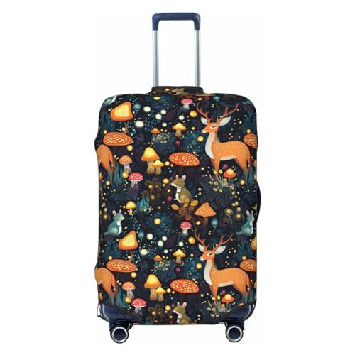 Travel Luggage Cover - Cute Deer No.20062 Washable Suitcase Covers Protector Fits 18-32 Inch Luggage
