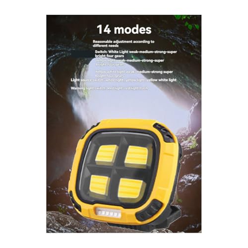 Koolenry Portable LED Spotlight Lantern Strong Light Flashlight Outdoor Camping Fishing Emergency Rechargeable WorkLamp W894-3 - Image 3