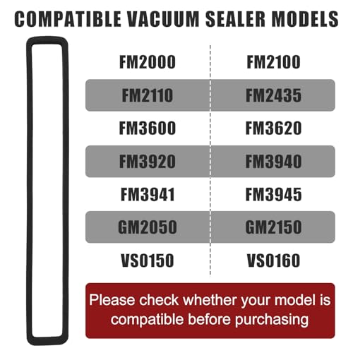 4pcs Foam Replacement Gaskets for Foodsaver, Vacuum Sealer Gasket Replacement Parts Accessories Fit for Food Saver FM2000 FM2100 GM2050 GM2150 VS0150 Series Vacuum Sealers Machine
