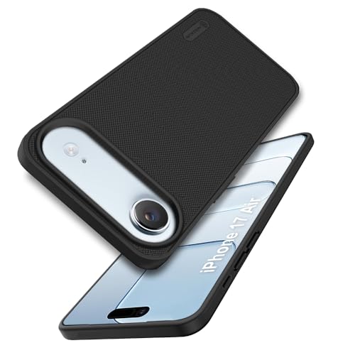 Image of TOUCCH Liquid Silicone Case Cover for iPhone Air| Shock Proof Design & 360 Degree Protection| Premium Soft Black Cover for iPhone Air | Silicone Sand Blast - Black