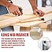 KAHDGSS 3x/Set Waterproof Hole Marker Pen Carpenter Pen Quick-Drying Marker Long Nib Marker Reach Marker
