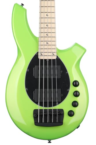 Ernie Ball Music Man Bongo 5HH Electric Bass Guitar - Mantis Green