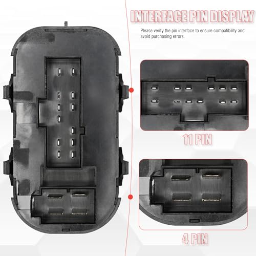 Sianxaido YS4Z14529BA Master Power Window Switch Driver Side Compatible with Focus 2004 2005 2006 2007 2.0L 2.3L L4 by Sianxaido - Image 4
