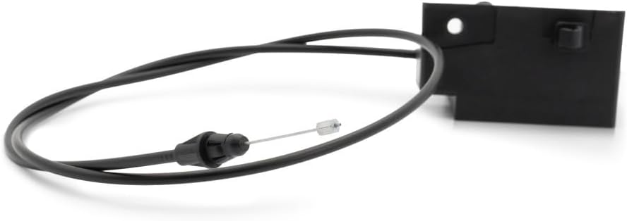 KarParts360 For Chevy S10 2002 2003 2004 Hood Release Cable | Black | Plastic/Metal | With Handle | Replacement For 15097973