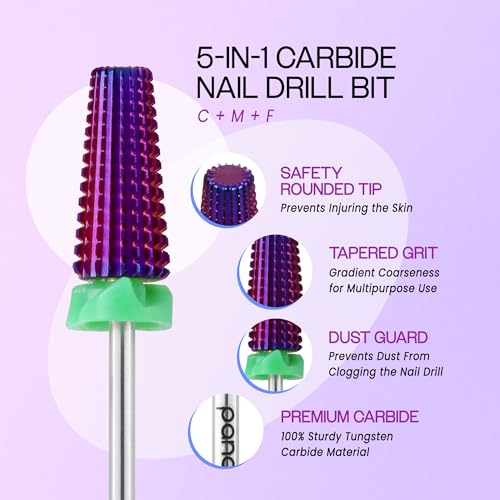 Embout à ongles rotation bidirectionnelle retrait acrylique - 6