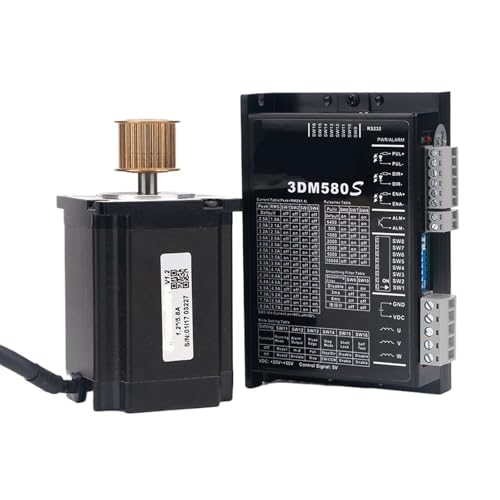Moteur pas à pas triphasé 1.5 Nm avec pilote 3DM580S 5.8A pour commande CNC