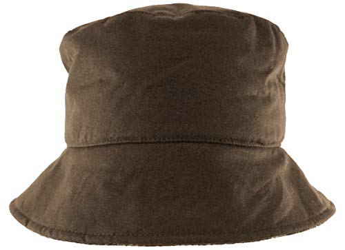 Chapeau ciré Failsworth marron taille S-M avec nœud élégant